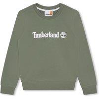 Logo Print Sweatshirt in Organic Cotton Mix with Crew Neck
