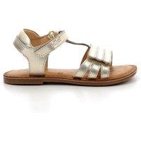 Kids Diamanto Leather Sandals with Touch 'n' Close Fastening