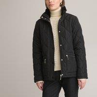 Short Padded Jacket with Zip Fastening