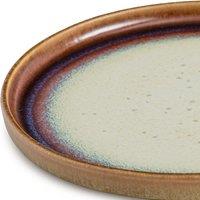 Set of 4 Liega Iridescent Sandstone Dessert Plates