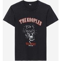 Printed Cotton T-Shirt with Crew Neck and Short Sleeves