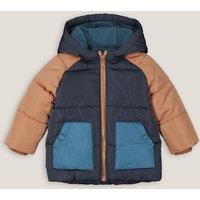 Warm Hooded Padded Jacket with Fleece Lining