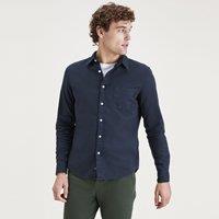 Linen/Cotton Slim Shirt with Breast Pocket