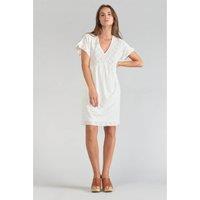 Recycled Embroidered Mini Dress with Short Sleeves