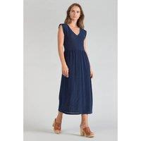 Sleeveless V-Neck Midi Dress
