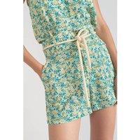 Recycled Printed Shorts with High Waist