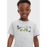 Logo Print T-Shirt in Cotton Mix with Short Sleeves