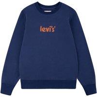 Embroidered Logo Sweatshirt in Cotton Mix with Crew Neck