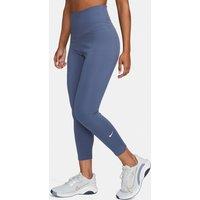 One Cropped Sports Leggings with High Waist
