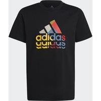 Logo Print Cotton T-Shirt with Short Sleeves