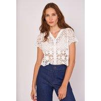Outremer Sheer Cotton Cardigan with Short Sleeves