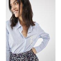 Striped Cotton Shirt with Long Sleeves
