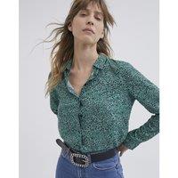 Leopard Print Shirt with Long Sleeves