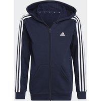 Logo Print Zipped Hoodie in Cotton Mix