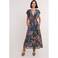 Calvi Cotton Maxi Dress in Floral Print
