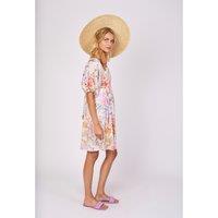 Cabezota Knee-Length Dress in Printed Cotton