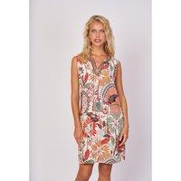 Cachucha Printed Sleeveless Dress