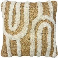 Unio Tufted Jute Cotton Filled Cushion 45x45cm