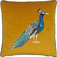 Peacock Velvet Filled Cushion 43x43cm