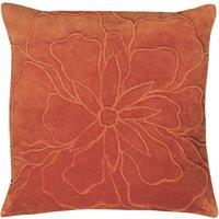 Angeles Floral Cotton Velvet Filled Cushion 45x45cm