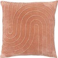 Mangata Pleated Velvet Filled Cushion 45x45cm