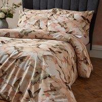 Flyway Elegant Crane Slub Cotton Duvet Cover & Pillowcase Set