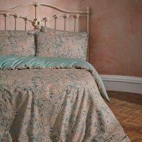 Malory Willow Leaf Slub Cotton Duvet Cover & Pillowcase Set