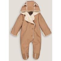 Recycled Faux Leather Pramsuit with Hood