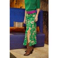 Kendra Cotton Midaxi Skirt in Floral Print