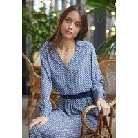 Niko Printed Buttoned Dress
