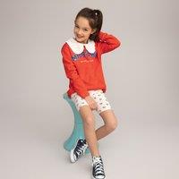 Boucl Text Sweatshirt in Cotton Mix with Crew Neck