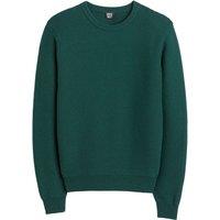 Crew Neck Ribbed Jumper in Merino Blend