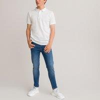 Cotton Pique Polo Shirt with Short Sleeves