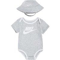 Newborn Bodysuit/Bucket Hat Outfit in Cotton Mix