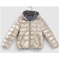 Recycled Reversible Padded Jacket with Hood
