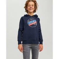 Logo Print Hoodie in Cotton Mix