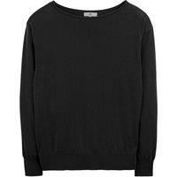 Fine Knit Jumper with Boat Neck