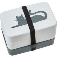 Lunch Box & Cutlery Set in Cat Print