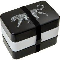 Lunch Box & Cutlery Set in Leopard Print
