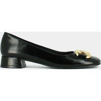 Doston Leather Ballet Flats with Heel