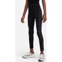 Logo Print Leggings in Cotton Mix