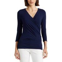Fine Stretch Knit Jumper with V-Neck