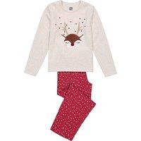 Christmas Reindeer Pyjamas in Velour/Flannel