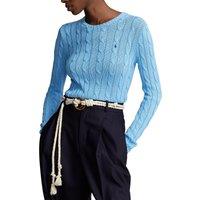 Cotton Cable Knit Jumper with Crew Neck