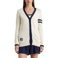 Cotton Long Cardigan with V-Neck