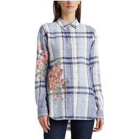 Checked Linen Shirt with Long Sleeves