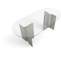 Gira Metal & Glass Dining Table (Seats 8)