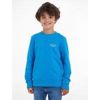 Logo Print Sweatshirt in Cotton Mix with Crew Neck