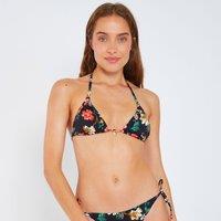 Lucio Iranja Triangle Bikini Top in Floral Print