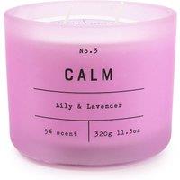 Lily and Lavender Frosted Glass Two Wick Candle